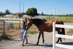 Horse and Girl Portrait