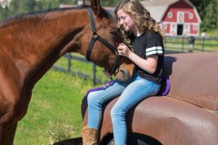 Horse and Girl Portrait