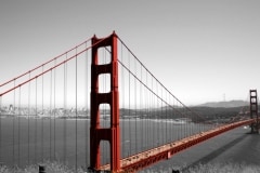 Golden Gate Bridge in Black and White