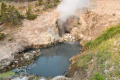 Dragon's Mouth Spring in Yellowstone National Park