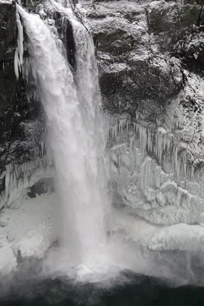 Frozen Snoqualmie Falls