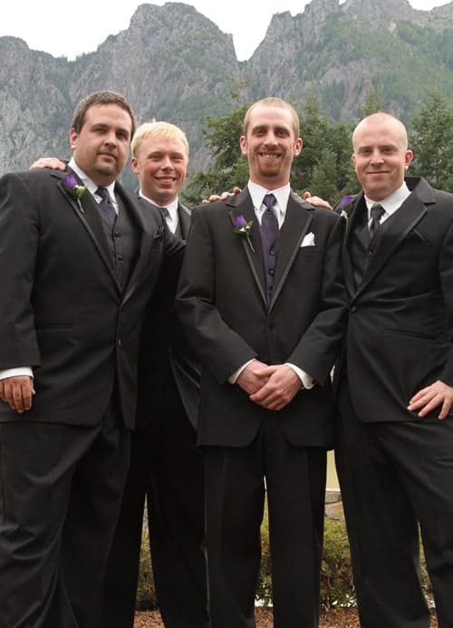 Groom and groomsmen