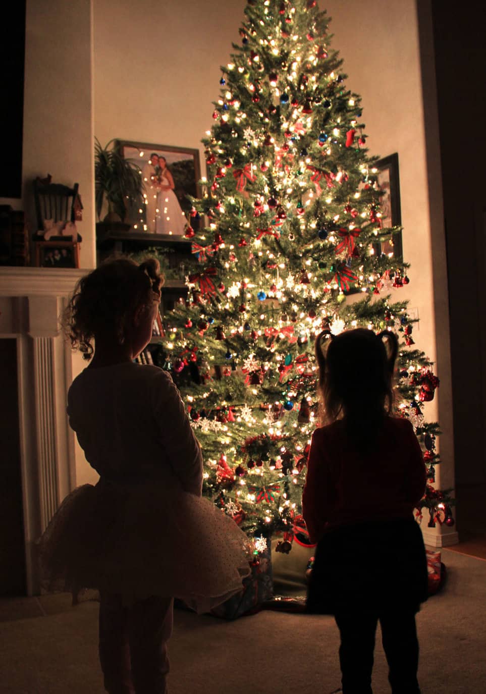 Kids Christmas Tree Silhouette