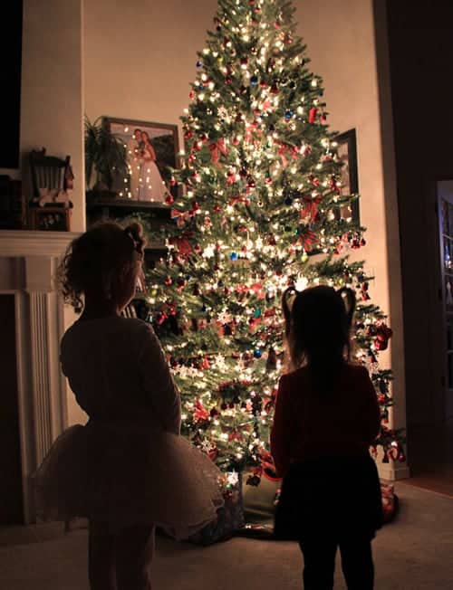 Christmas tree silhouette picture