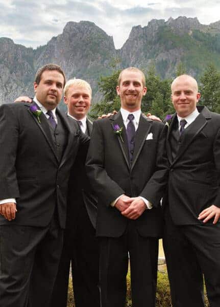 Groom and groomsmen